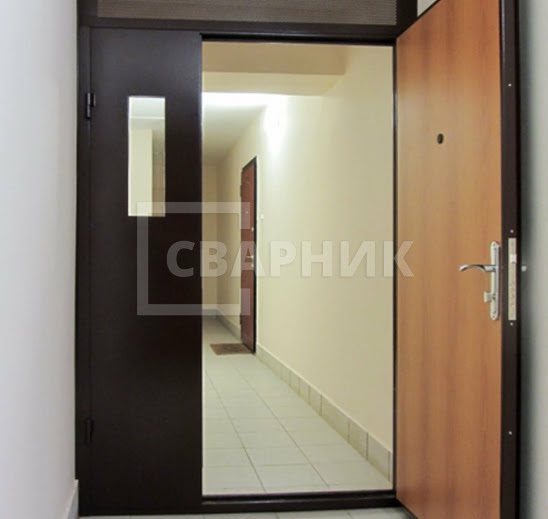 Дверь тамбурная остекленная в подъезд МДФ — МДФ ДТ-113 — фото 2