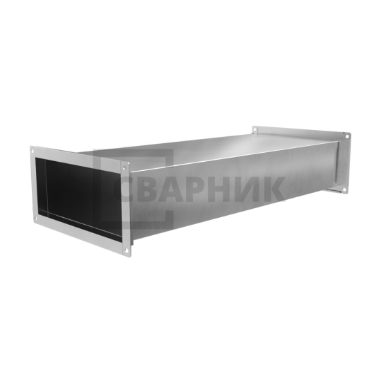 Воздуховод прямоугольный 150×100 2 м из оцинкованной стали 0.5 мм — фото 3
