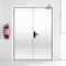 Двупольная глухая противопожарная дверь ДПМ-02 EIS без порога — миниатюра 4