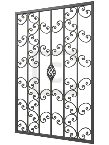 Решётка на окно кованая 7-2 — фото 1