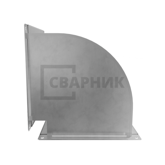 Прямоугольный отвод 90° 500×300 из оцинкованной стали — фото 4