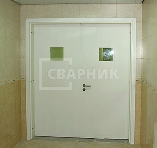 Дверь тамбурная остекленная в подъезд МДФ — МДФ ДТ-113 — фото 4