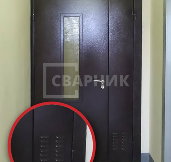 Дверь тамбурная остекленная в подъезд МДФ — МДФ ДТ-113 — фото 6