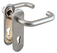 Ручка Fuaro (Фуаро) дверная FP.DH72.0433 SS 304 (DH-0433 SS 304) с пружиной, нержавейка, квадрат 9×140 мм