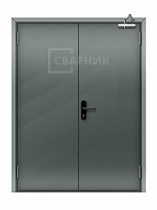 Двупольная глухая противопожарная дверь ДПМ-02 EIS 60 герметичная