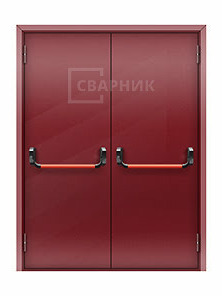 Дверь двупольная глухая противопожарная ДПМ-02 EIS с антипаникой