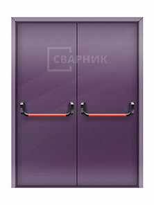 Двупольная глухая противопожарная дверь ДПМ-02 EIS со скрытыми петлями