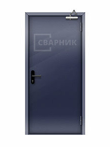 Огнеупорная дверь ДПМ-01 EI-90 стандарт готовая синяя