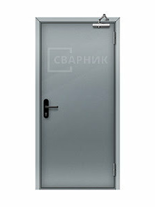 Противопожарная дверь EIS на кровлю однопольная глухая