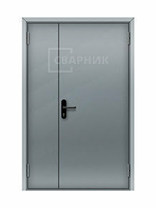 Противопожарная дверь EIS на кровлю полуторная глухая