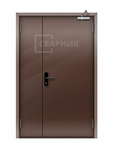 Внутренняя противопожарная дверь ДСВ EI-30 полуторная глухая