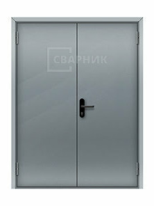 Противопожарная дверь EI-60 на кровлю двупольная глухая