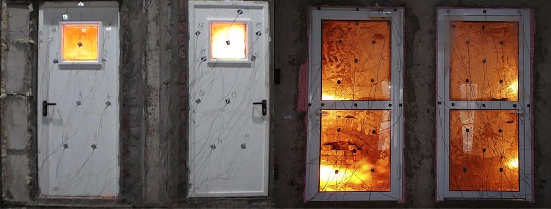 Испытание огнестойкости дверей - Фото