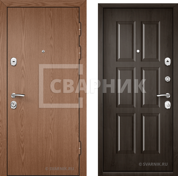 Дверь металлическая на заказ в офис ламинат — шпон — фото 1