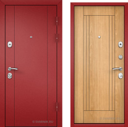 Дверь входная с замками KALE уличная порошковая — винорит