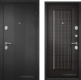 Дверь входная трехконтурная в офис порошковая — МДФ