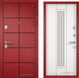 Дверь входная трехконтурная в дом порошковая — МДФ