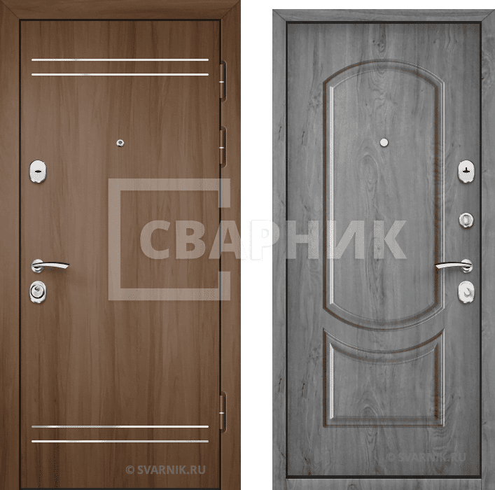 Дверь входная трехконтурная в офис массив — МДФ — фото 1