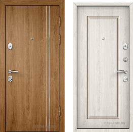 Дверь внутренняя в офис цвет дуб беленый с терморазрывом