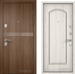 Дверь внутренняя на дачу цвет беленый дуб с терморазрывом