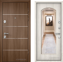 Дверь металлическая усиленная уличная шпон — винорит