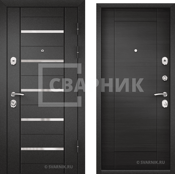 Дверь входная готовая в квартиру порошковая — винорит — фото 1