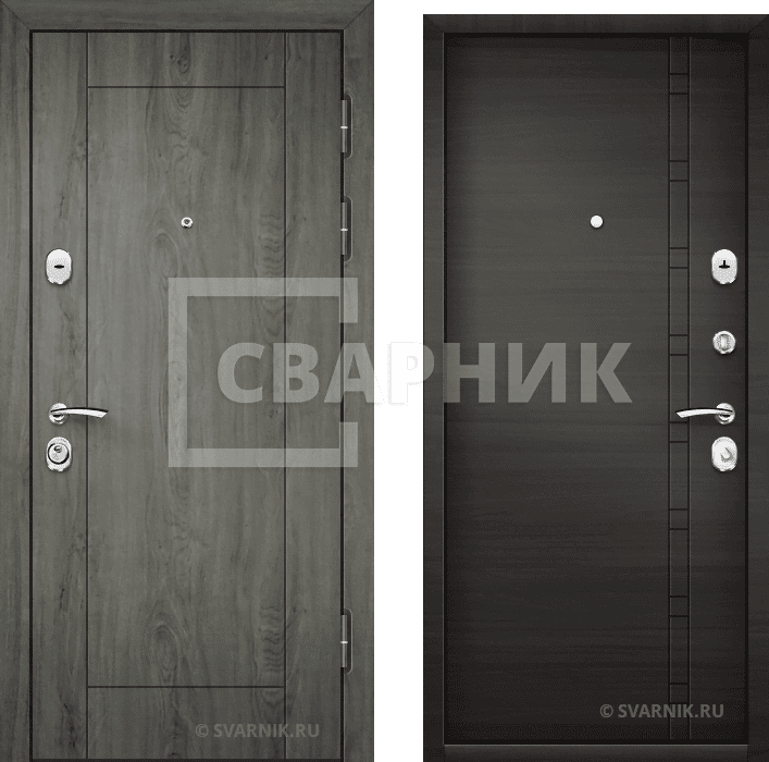 Дверь металлическая под ключ в коттедж массив — массив — фото 1