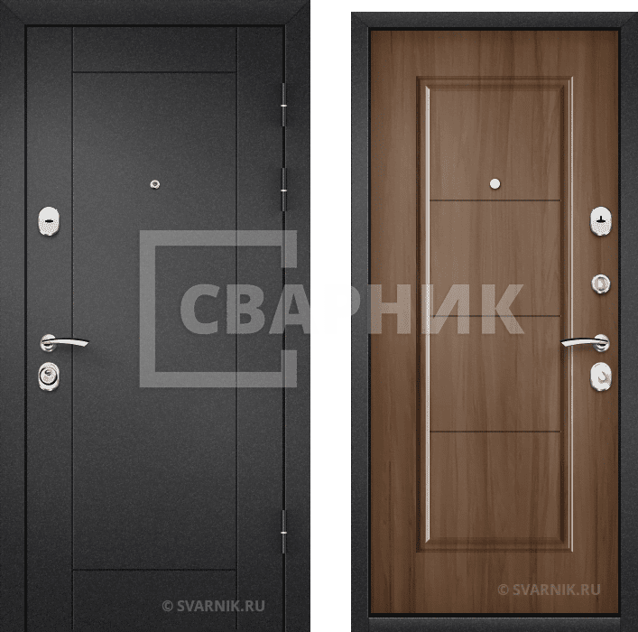 Дверь входная правая в офис порошковая — МДФ — фото 1