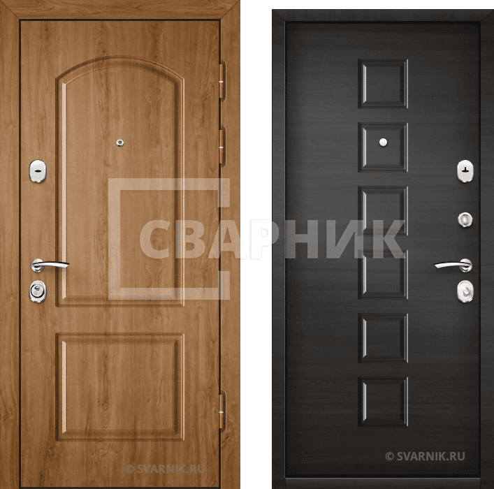 Дверь входная с установкой в коттедж МДФ — МДФ — фото 1
