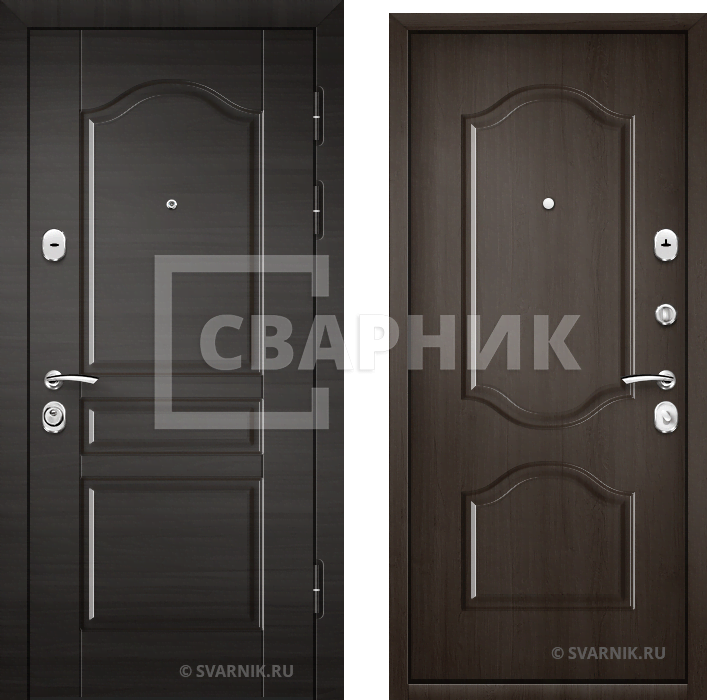 Дверь металлическая антивандальная в офис МДФ — массив — фото 1