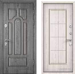 Дверь входная антивандальная на дачу шпон — массив