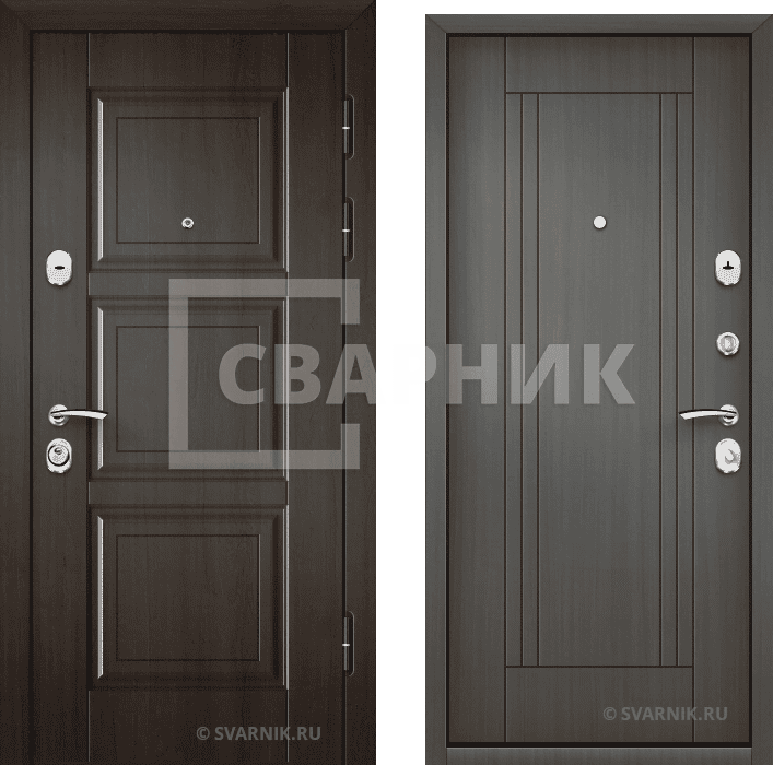 Дверь входная наружная в квартиру винорит — массив — фото 1