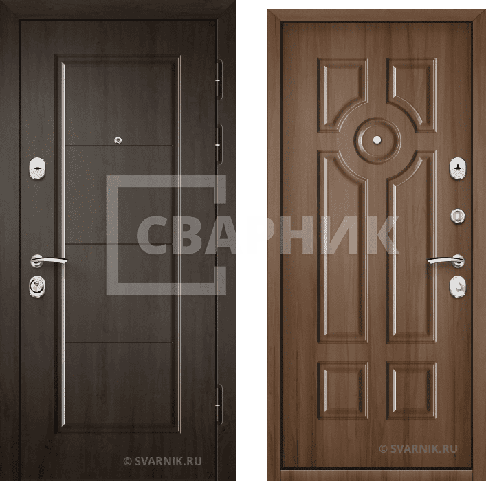 Дверь металлическая наружная в коттедж массив — массив — фото 1