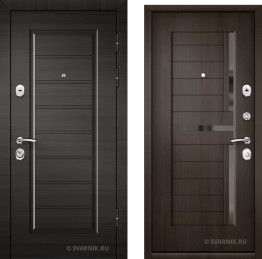 Дверь металлическая трехконтурная в квартиру шпон — шпон