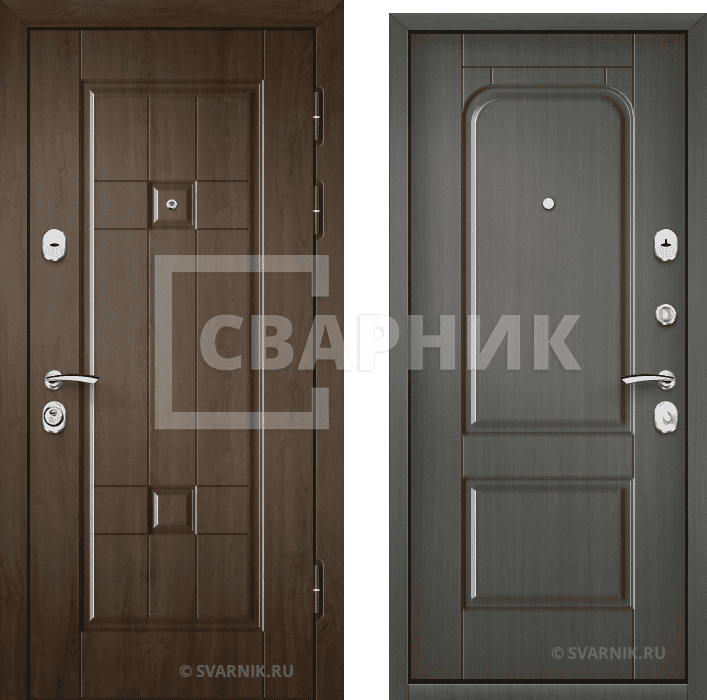 Дверь металлическая правая в офис винорит — МДФ — фото 1