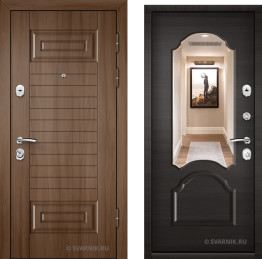 Дверь входная трехконтурная в дом МДФ — винорит