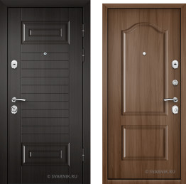 Дверь входная трехконтурная уличная МДФ — шпон