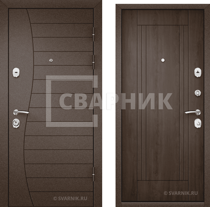 Дверь входная с установкой на дачу порошковая — винорит — фото 1