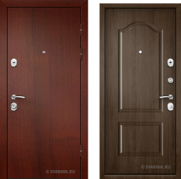 Дверь входная трехконтурная в дом ламинат — массив