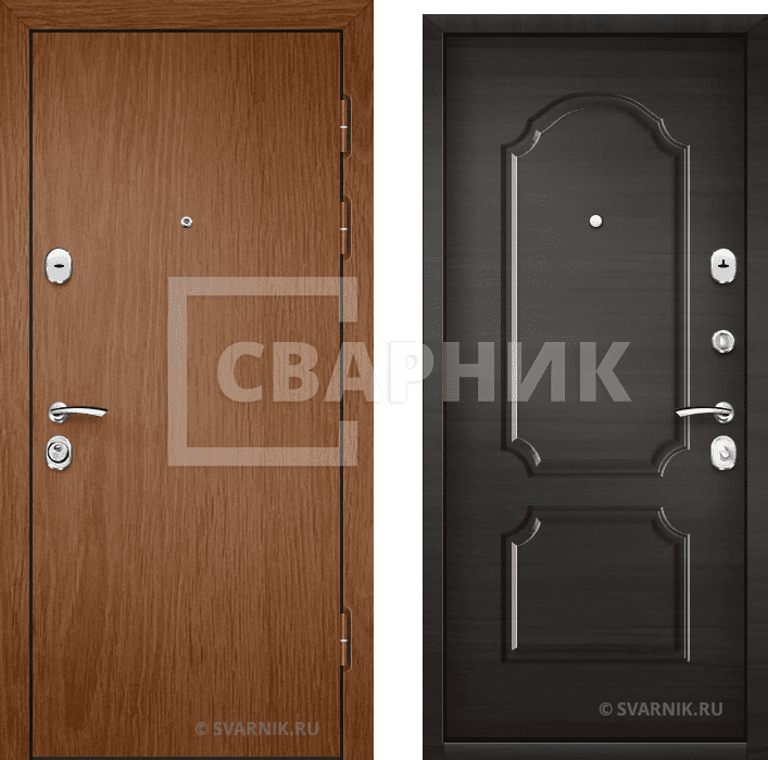 Дверь металлическая трехконтурная в офис ламинат — МДФ — фото 1