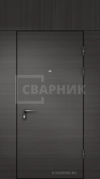 Дверь тамбурная глухая с фрамугой и перегородкой МДФ — МДФ ДТ-93