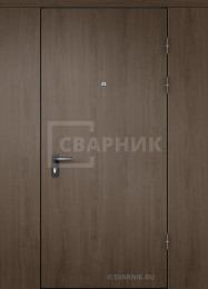 Дверь тамбурная глухая с перегородкой винорит — ламинат ДТ-57