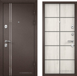 Дверь входная под ключ в дом порошковая — шпон