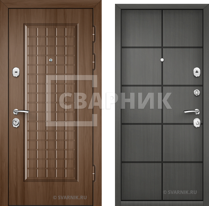 Дверь входная с установкой в офис массив — МДФ — фото 1
