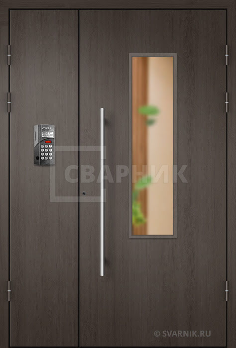 Входная дверь с МДФ и домофоном в подъезд ПД-165 — фото 1