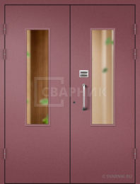 Входная металлическая дверь и врезным замками МДФ ПД-101