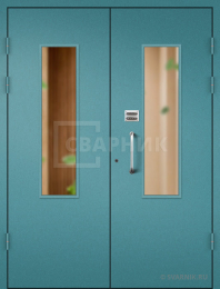 Дверь входная металлическая в подъезд МДФ ПД-105