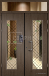 Подъездная дверь с кодовым замком (стеклопакет) ПД-98