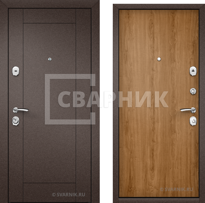 Металлическая дверь с внутренними петлями в квартиру ДБП-018 — фото 1
