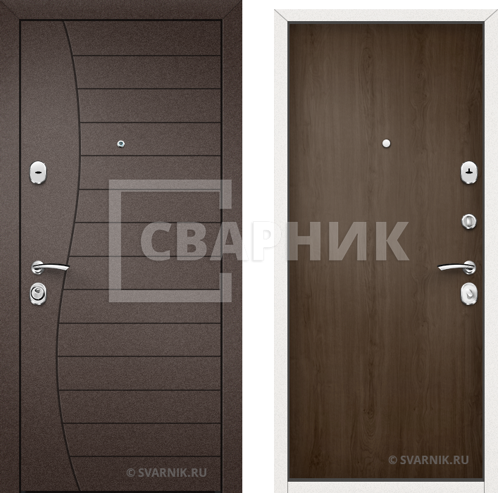 Железная дверь с внутренними петлями с завода ДБП-080 — фото 1